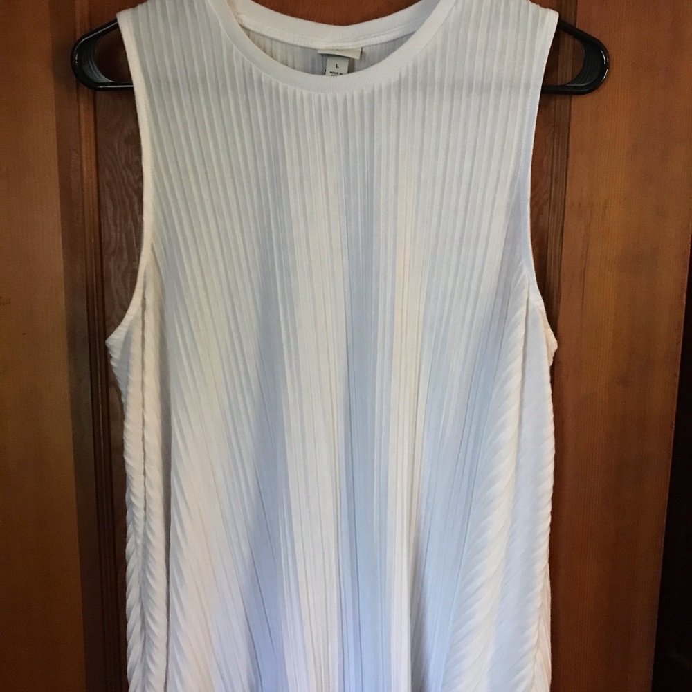 Pleated White Top